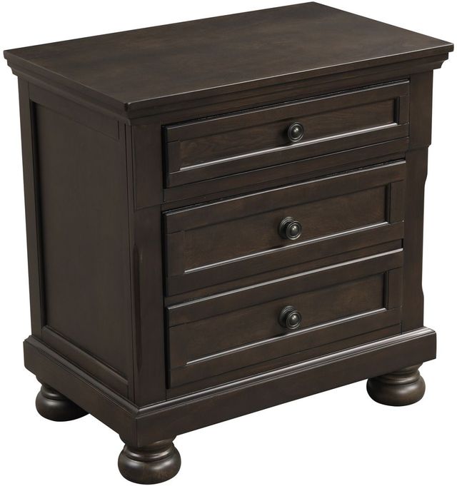 Homelegance® Begonia Grayish Brown Nightstand-0