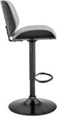 Armen Living Brock Black/Gray/Matte Black Bar Stool-3