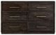 International Furniture Direct Dark Mezquite Black Dresser-3