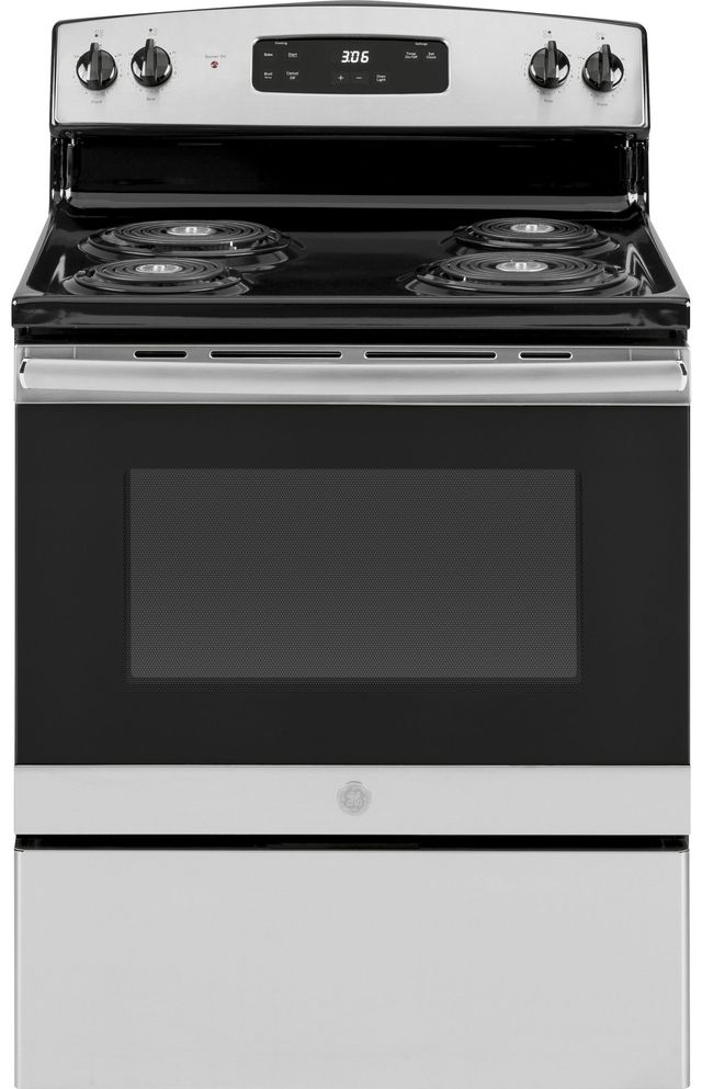 GE® 30" White Freestanding Electric Range-0
