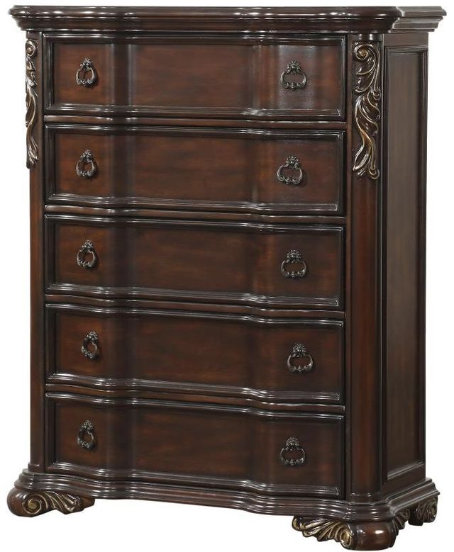 Mazin Furniture Royal Highlands Dark Cherry Chest-1