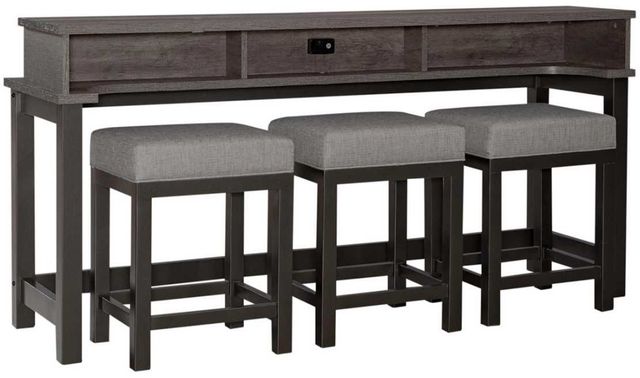 Liberty Furniture Tanners Creek 4-Piece Gray/Graystone Console Table Set-0
