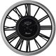 Monarch Specialties Inc. Black/Silver 16" Wall Clock-0