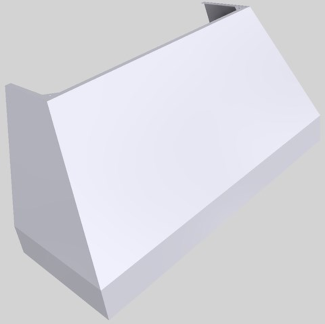Vent-A-Hood® Designer Series 60" White Wall Mounted Range Hood-2