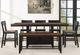 Steve Silver Co. Bermuda Black/Dark Acacia Counter Bench-1