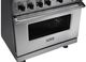 Viking® 5 Series 36" November Sky Pro Style Liquid Propane Gas Range-1