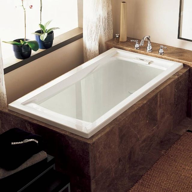 American Standard Evolution® White Drop In or Undermoun Deep Soak Bathtub-1