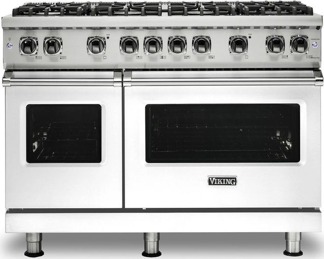 Viking® Professional 5 Series 48" White Pro Style Dual Fuel Liquid Propane Range-0
