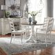 Liberty Furniture Magnolia Manor 5-Piece Antique White/Weathered Bark Drop Leaf Dining Set-1