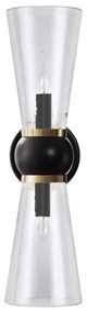 Currey & Company Byford Bronze/Clear Bath Wall Sconce-1