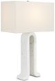 Currey & Company Leo White Table Lamp-0