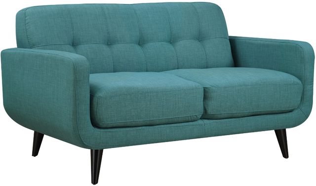Elements International Hadley Heirloom Teal Loveseat-0