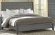 Vaughan-Bassett French Market Zinc Antique Gray Full Sleigh Bed with Low Profile Footboard-0