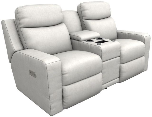 La-Z-Boy® Emmons Sand Power Reclining Loveseat with Console and Headrest-0