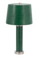 A & B Home Green Leather Lamp-0