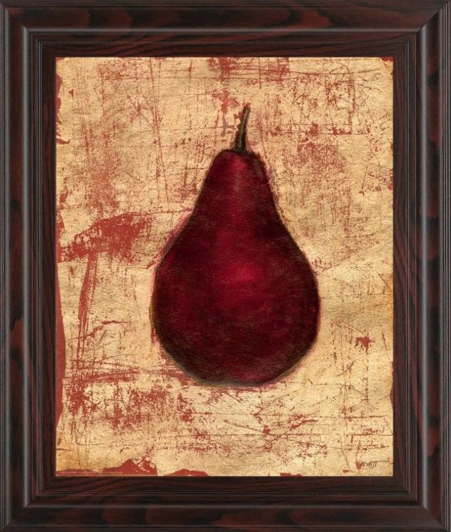 Classy Art Crimson Pear by Norman Wyatt, Jr. Wall Art-0