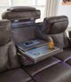 Ashley® Warrior Peak Umber Power Reclining Sofa with Adjustable headrest-5