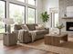 Stone & Leigh Warren Army Green Leather Sofa-2