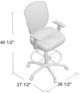 Presidential Seating Boss Black Contract Mesh Drafting Stool-4
