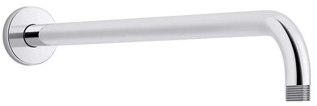 KOHLER® Statement® Polished Chrome 19" Wall-Mount Single-Function Rainhead Arm and Flange-0