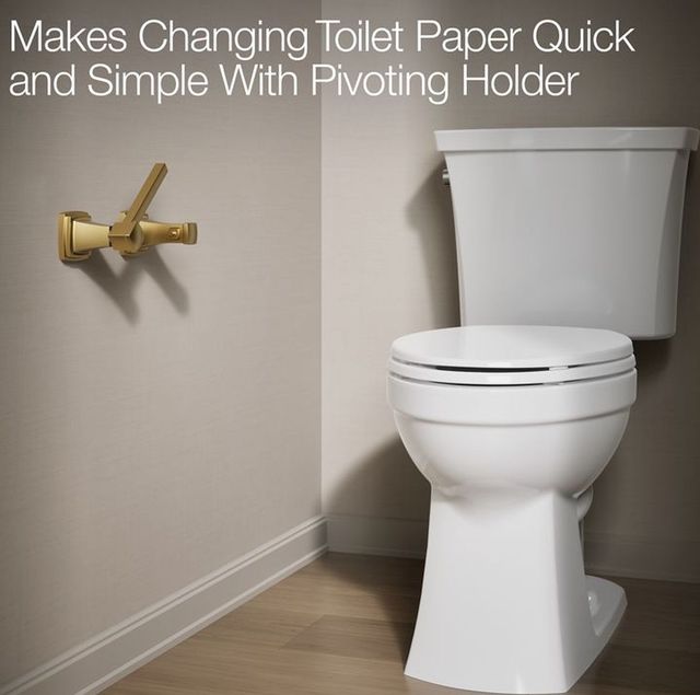 KOHLER® Riff® Vibrant Polished Nickel Pivoting toilet paper holder-3