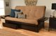 Kodiak Furniture Phoenix Suede Peat/Espresso Queen Storage Futon with Mattress-2