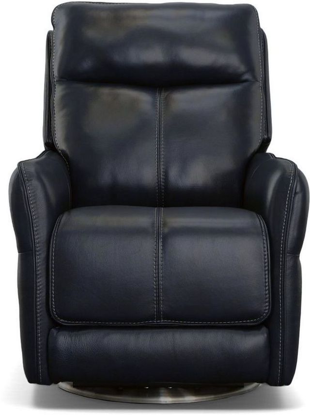 Flexsteel® Spin Swivel Power Recliner with Power Headrest and Lumbar-1