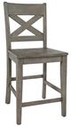 Jofran Inc. Outer Banks Driftwood X-Back Counter Stool-0