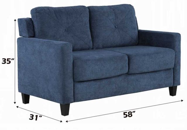 ACME Furniture Horatio Navy Loveseat-2