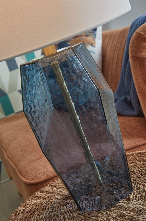 Signature Design by Ashley® Tallow Blue Table Lamp-2