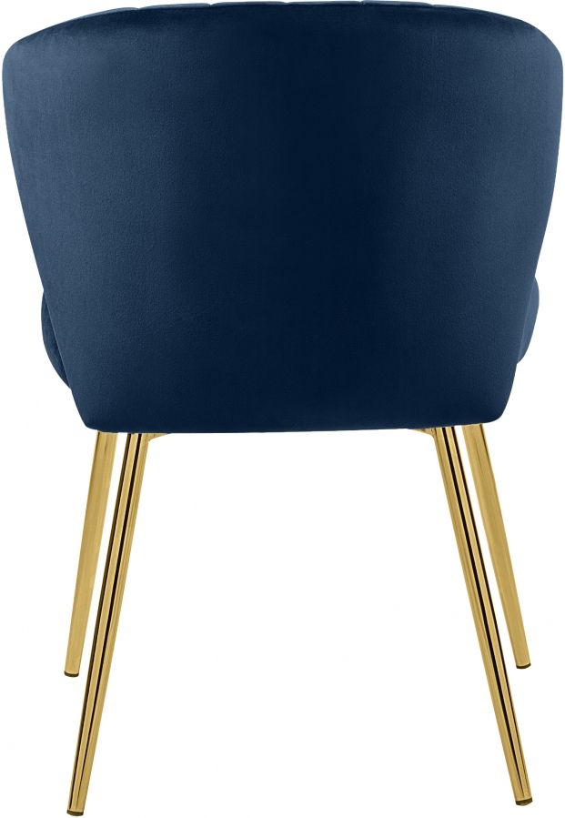 Meridian Furniture Finley Navy Velvet Dining Chair-2