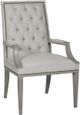 Vanguard® Hanover Dove Gray Button-Back Arm Chair-0