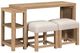 Liberty Furniture Corso 3-Piece Natural/Taupe Console Table and Stool Set-0
