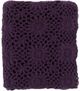 Surya Teresa Dark Purple 50"x60" Throw Blanket-0