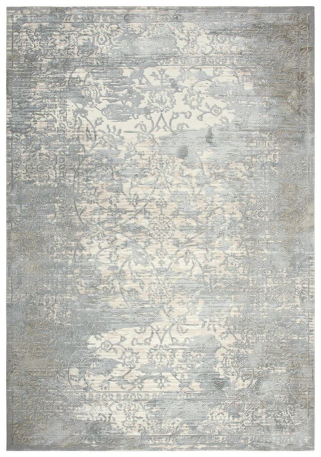 Rizzy Home Chelsea Gray/Cream 2'7" x 9'6" Runner Rug-0