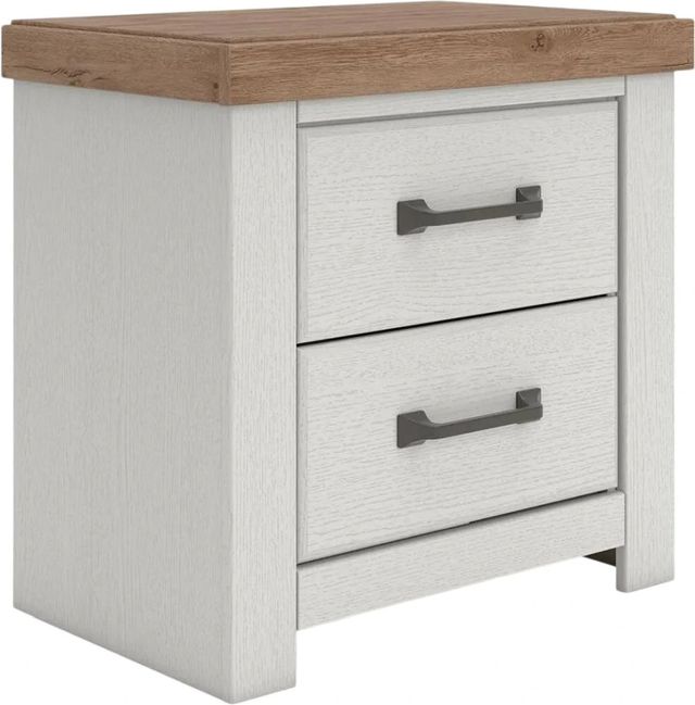 Benchcraft® Savonport Brown/White Nightstand-0