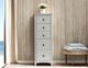 Boulder Creek Furniture Shaker White 5-Drawer Lingerie Chest-1