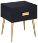 ACME Furniture Denvor Black End Table with Gold Base-0