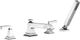 American Standard Town Square® S Polished Chrome Deck Mounted Roman Tub Filler with Hand Shower-0