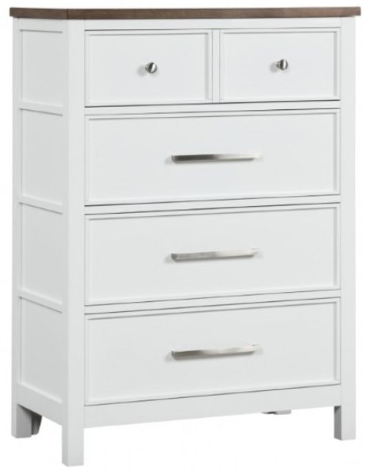 Furniture of America® Pinetop Dark Brown/White Chest-0