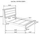 Coaster® Watson 4-Piece Gray Oak Twin Bedroom Set-2