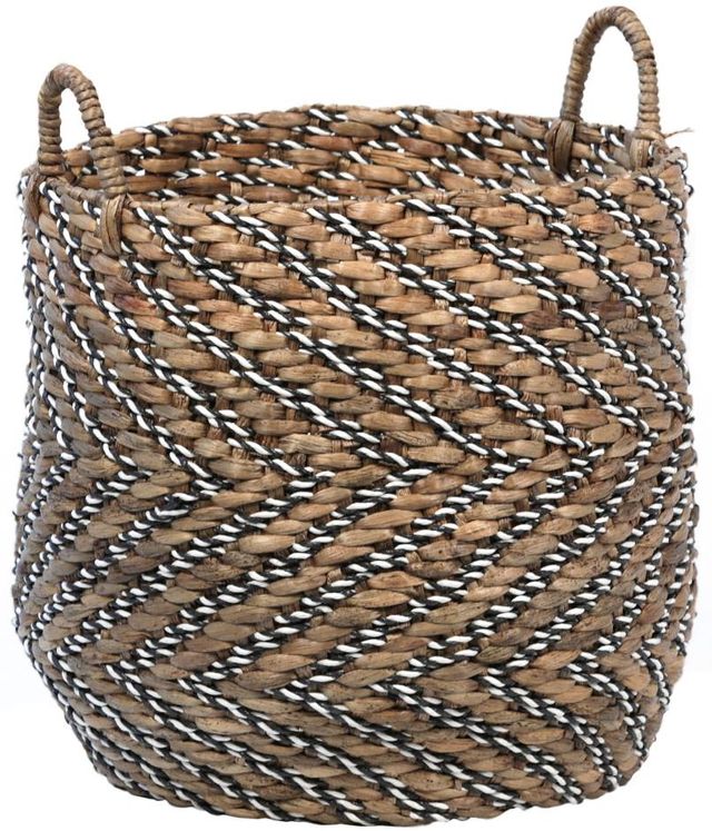 Dovetail Furniture Raeni Black/Natural/White Basket-0