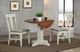 ECI Furniture Choices Distressed Acacia Drop Leaf Table with Antique White Base-0
