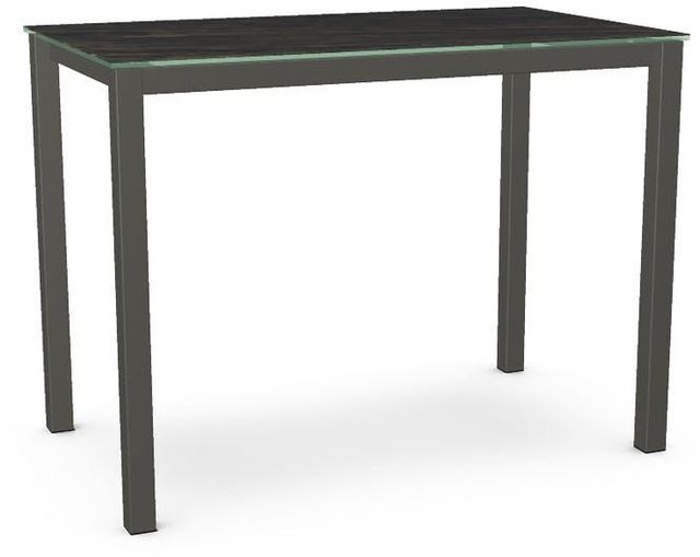 Amisco Customizable Harrison 36" Black Italian Porcelain Counter Table-0