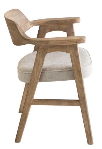 Nest Home Collections Wagner Anew Gray/Natural Arm Chair-3
