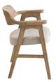 Nest Home Collections Wagner Anew Gray/Natural Arm Chair-3