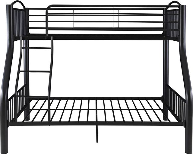 Powell® Heavy Black Twin/Full Metal Bunk Bed-1