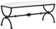 Currey & Company Agora Rustic Bronze Muslin Bench-0