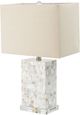 A & B Home Beige/White Shell Table Lamp-0
