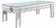 ACME Furniture Vanaheim Glass Top Dining Table with Antique White Base-0